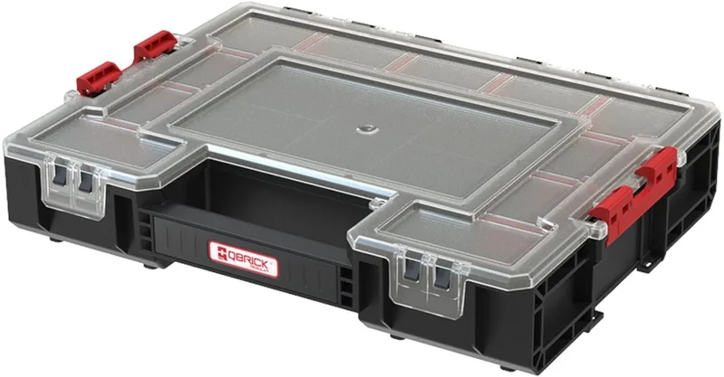 Organizer System Regular 400 - Gereedschapskist met Verstelbare Vakken by Qbrick System, Red – product image