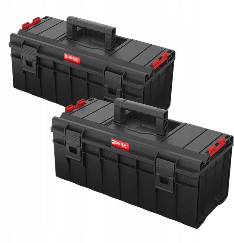 PRO 600 Basic Gereedschapskist 22L met Lade & Deksel by Qbrick System, Black – product image