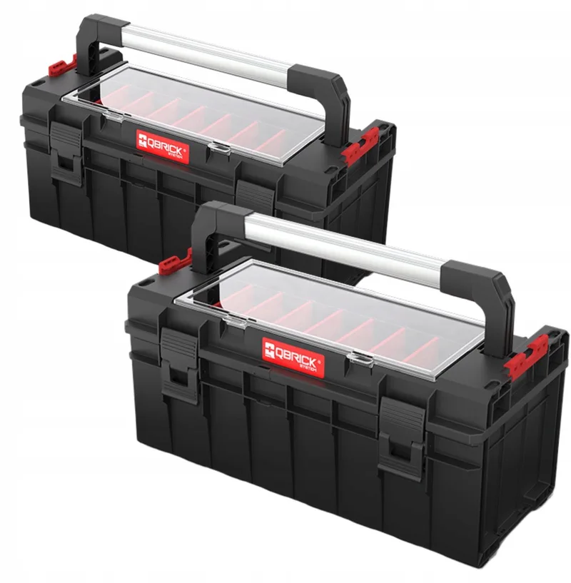 PRO 600 Expert Gereedschapskist 22L met Verdelers - 2 Stuks by Qbrick System – product image