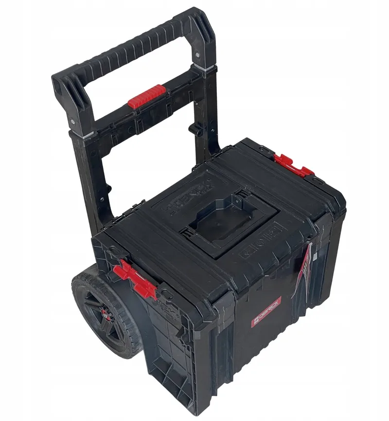 PRO Cart 2.0 Plus Gereedschapskist op Wielen de Qbrick System, Rouge – image du produit