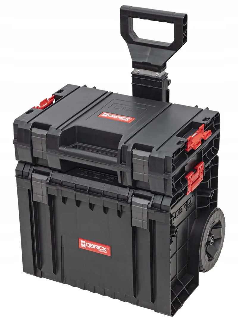 PRO Mobiele Werkbank op Wielen Gereedschapskist by Qbrick System, Red – product image