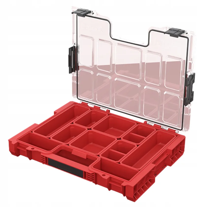 PRO Organizer 200 Red UltraHD Gereedschapskist - Middelgroot fra Qbrick System – produktbillede