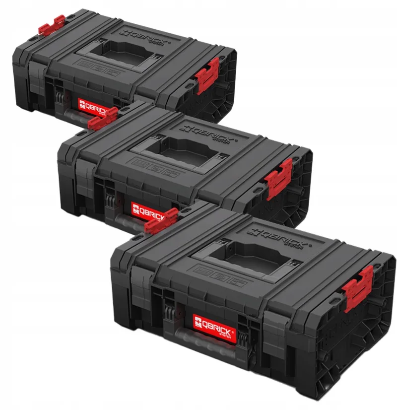 PRO TechnicianCase 2.0 Zwarte Gereedschapskoffer x3 by Qbrick System, Black – product image