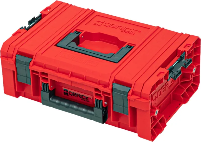 PRO Technik Case 2.0 RED ULTRA HD Custom gereedschapskoffer 450 x 332 x 171 mm 12 l stapelbaar IP54 met opbergvak by Qbrick System, Red – product image