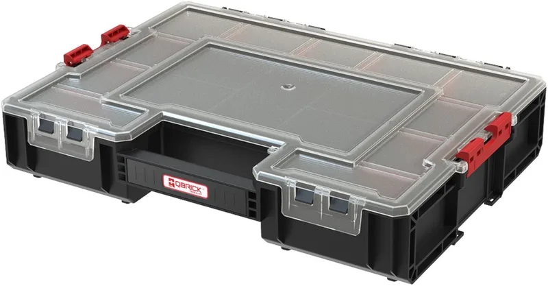 Regular Organizer 500 - Robuuste Gereedschapskist met Verstelbare Vakken by Qbrick System, Red – product image