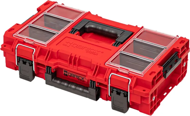 Systeem PRIME Gereedschapskoffer 150 Profi RED ULTRA HD Op maat stapelbaar 535 x 327 x 141 mm 13,5 l IP66 van Qbrick System, Rood – productafbeelding