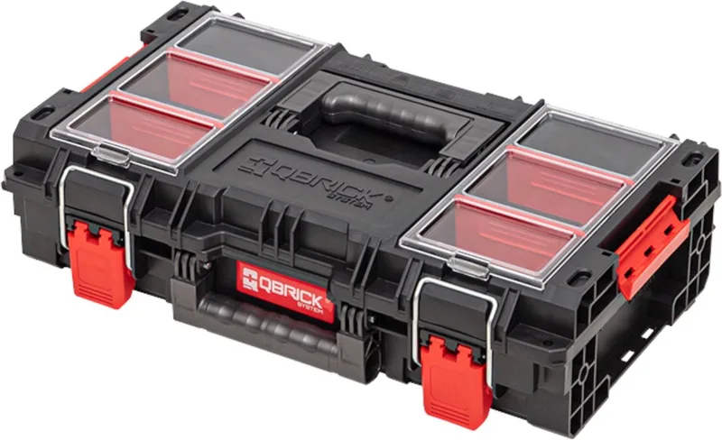 Systeem PRIME Gereedschapskoffer 150 Profi stapelbaar 535 x 327 x 141 13,5 l IP66 by Qbrick System, Red – product image