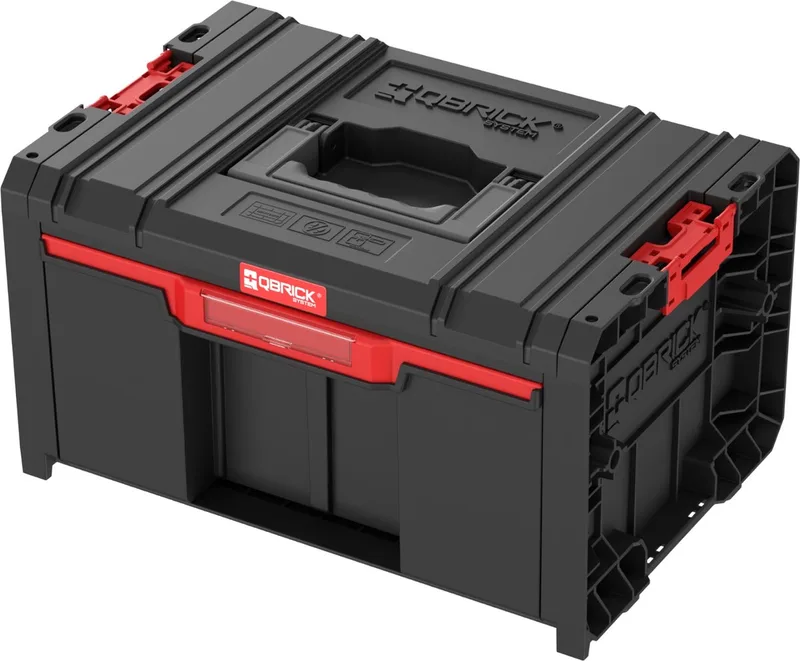 Systeem PRO Lade 1 Gereedschapskoffer 2.0 Basis gereedschapskoffer 450 x 310 x 244 mm 12 l by Qbrick System, Red – product image