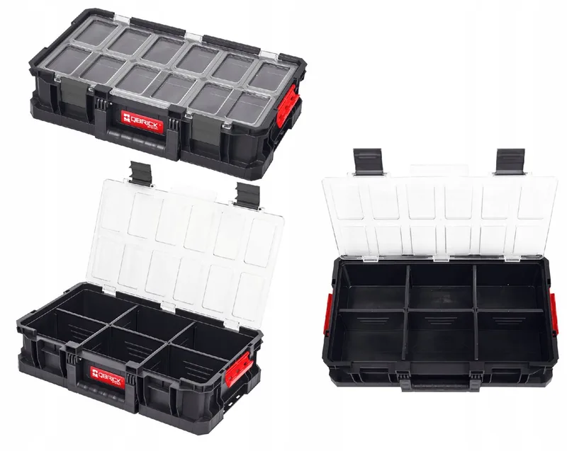 TWO Organizer Flex: Modulaire Gereedschapskist met Verstelbare Vakken by Qbrick System, Transparent – product image