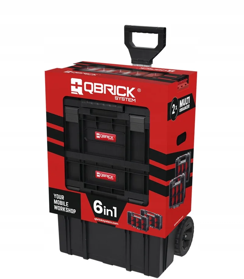 TWO Promo 6-in-1 Extra Containers Gereedschapskist de Qbrick System, Rouge – image du produit