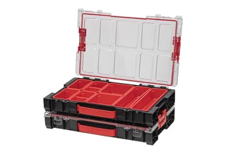 Werkzeugkoffer 3x PRO 100 Organizer 452 x 296 x 79 mm 5 l stapelbar IP54 de Qbrick System – image du produit 5 sur 5