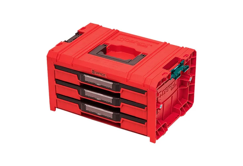 Werkzeugkoffer Qbrick System PRO Drawer 3 Toolbox 2.0 Expert RED ULTRA HD 13,5 l IP54 by Qbrick System – product image