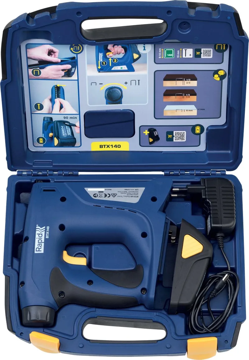 BTX140 7,2V Li-Ion accu tacker set in koffer by Rapid – product image