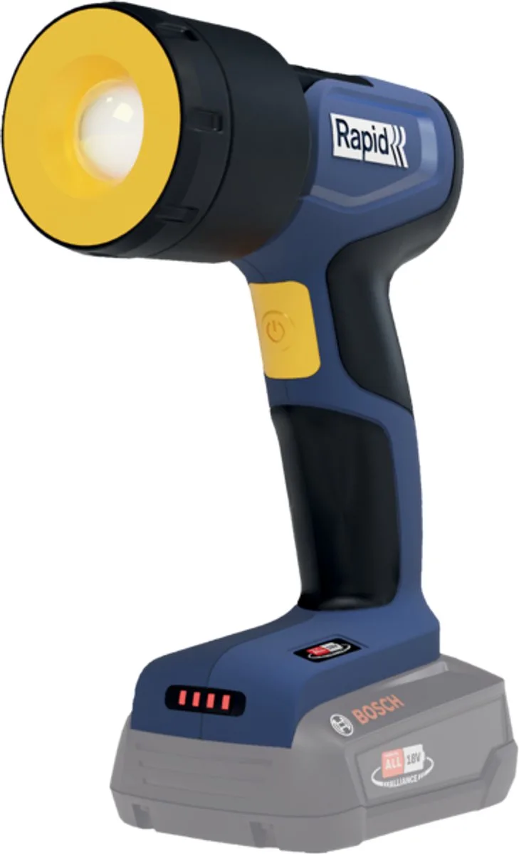 Akku LED-Taschenlampe BWL290, blau/schwarz von Rapid, Blau – Produktbild