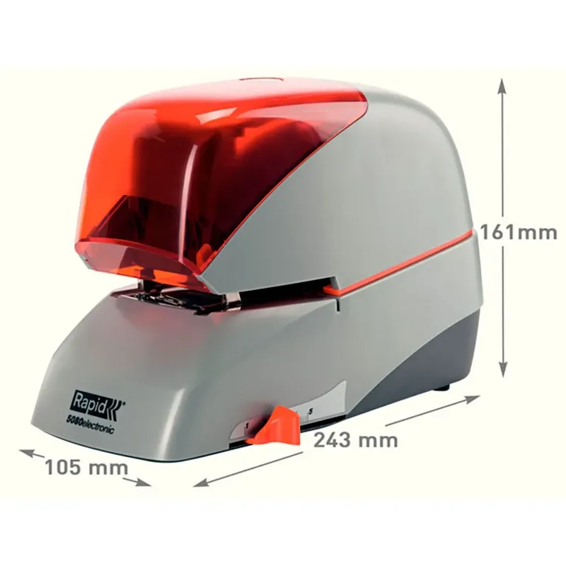 Classic Contactloze Elektrische Nietmachine R5050e Zilver/orange von Rapid – Produktbild 1 von 5
