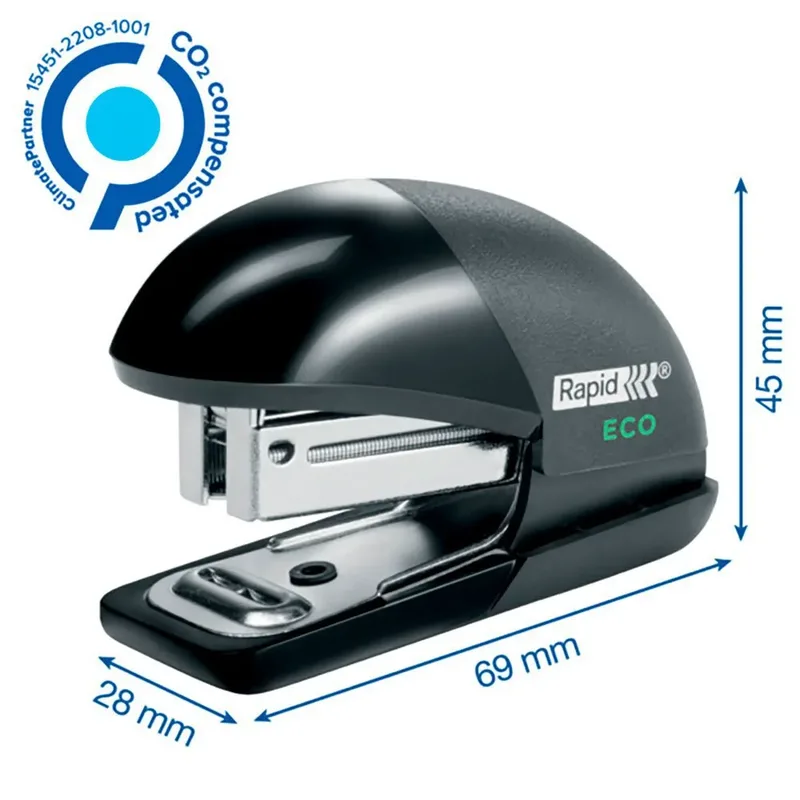 ECO Mini Nietmachine by Rapid, Black – product image 2 of 5