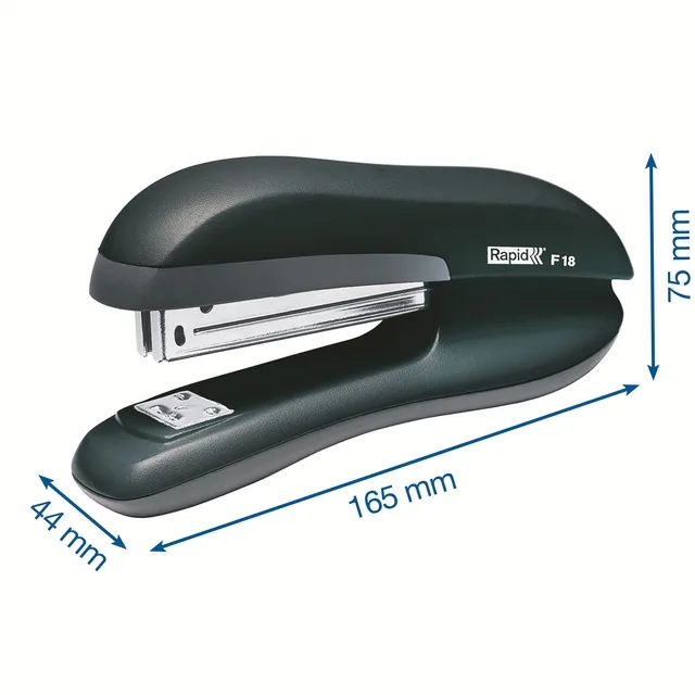 Fashion full-strip bureau nietmachine F18 by Rapid, Black – product image