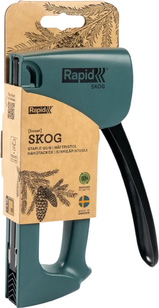 Handtacker R13 - Gerecycled Kunststof - Lichtgewicht - Milieuvriendelijk - Groen de Rapid – image du produit 1 sur 2
