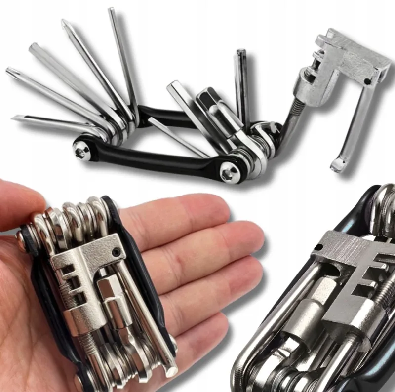 Multitool Fietsgereedschap 12 Functies van Rapid, Zilver – productafbeelding