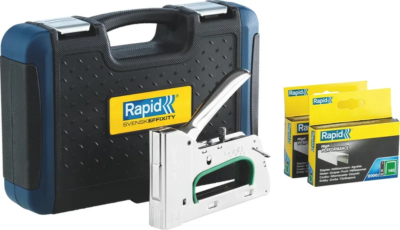 R34 Handtacker + Nieten, PRO Koffer van Rapid – productafbeelding