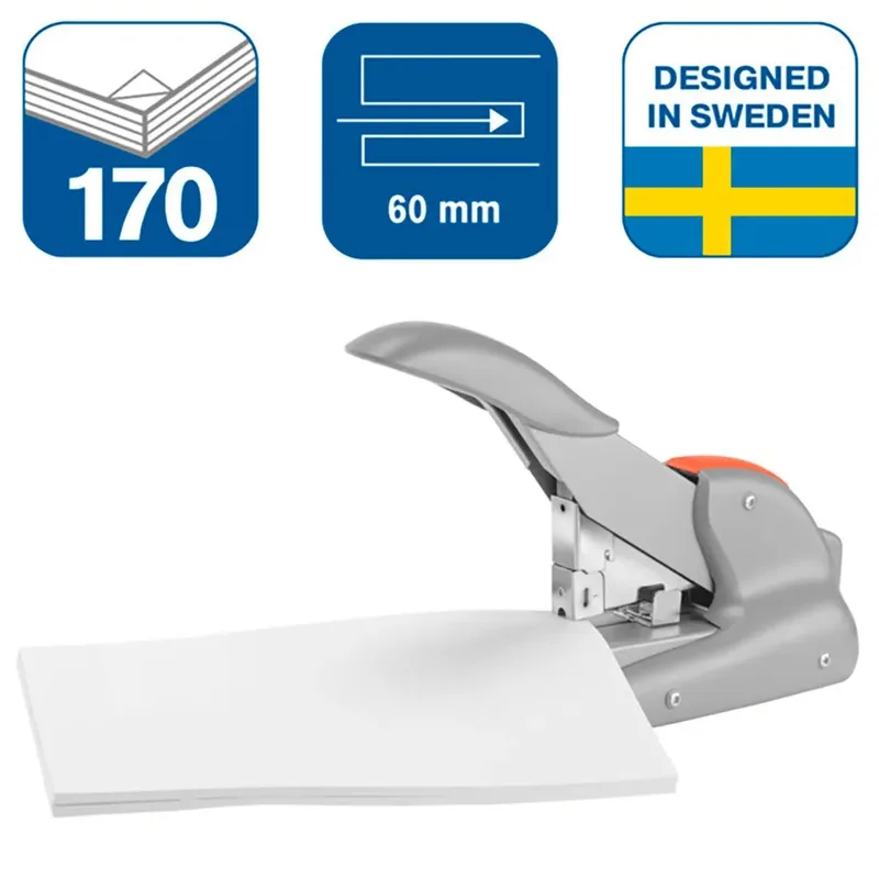 Stapler DUAX 170 sh. Zilver/Oranje de Rapid – image du produit 1 sur 5
