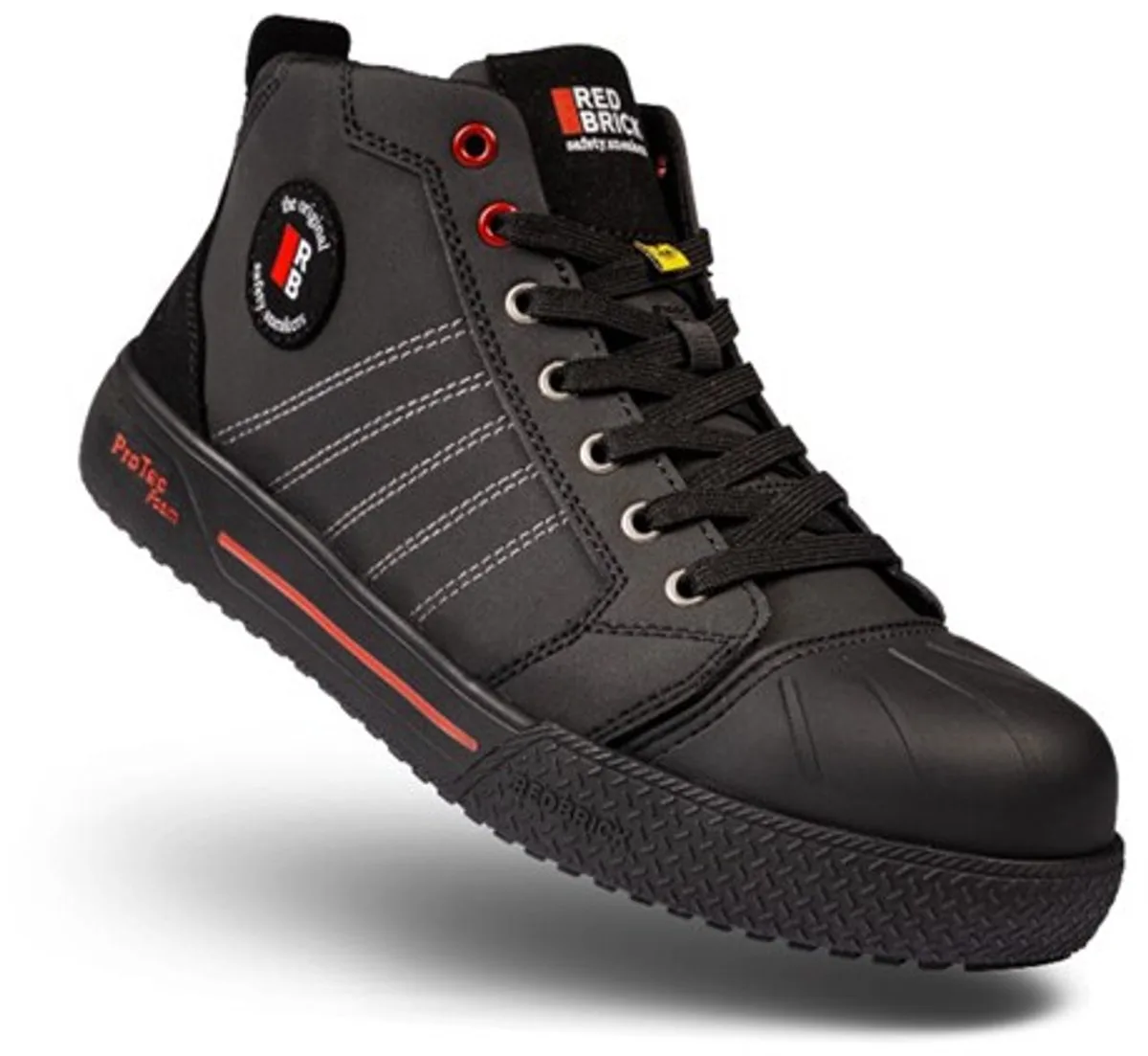 Champ High S3S Veiligheidsschoen van Redbrick, Zwart – productafbeelding
