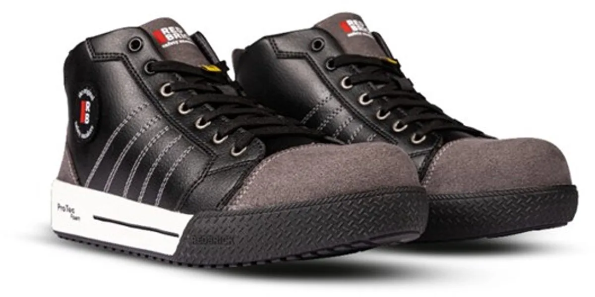 Dunk High S3S Veiligheidsschoen van Redbrick, Zwart – productafbeelding