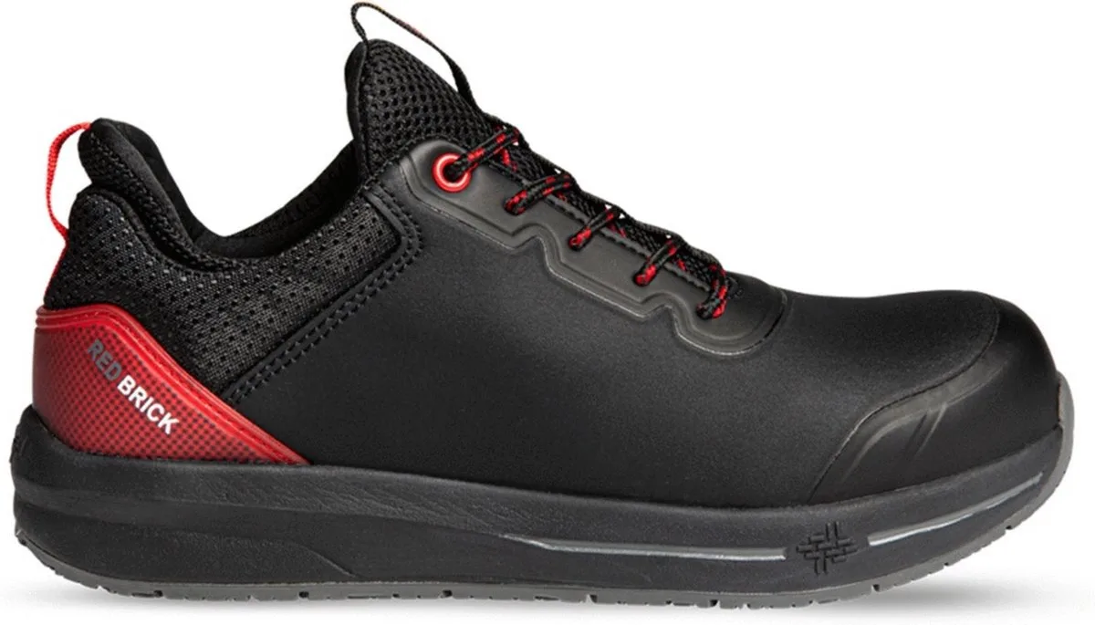 Fuse S3 werkschoenen van Redbrick, Zwart, Rood, 43 – productafbeelding