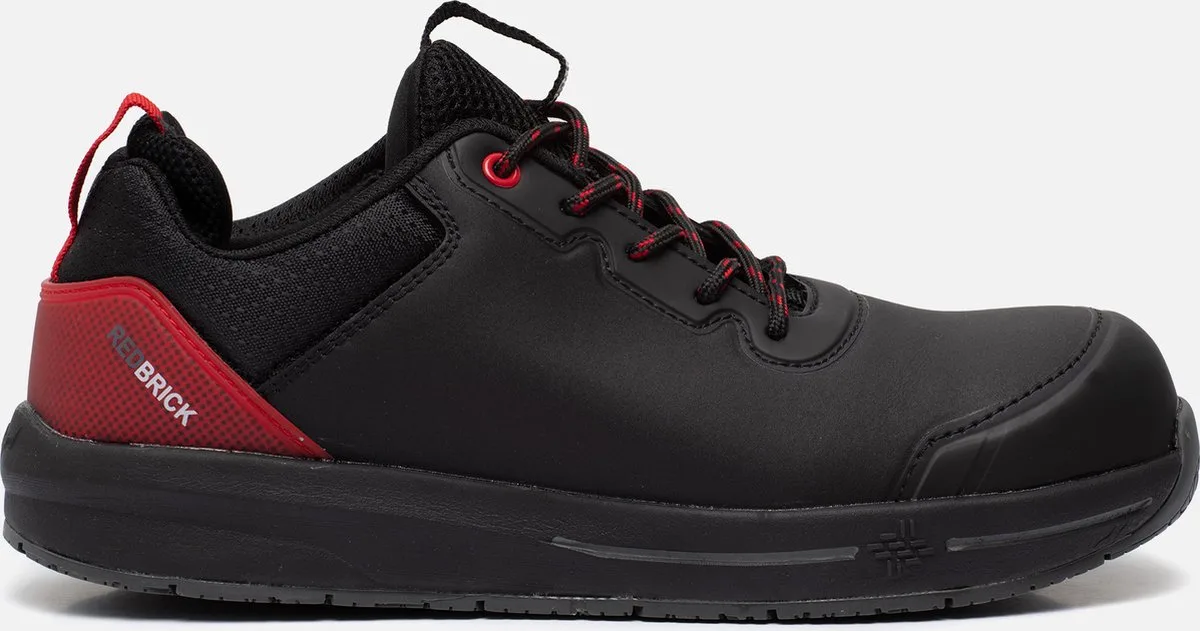 Motion Fuse Werkschoen S3 - Mannen - Zwart/Rood van Redbrick, Zwart, Rood, 48 – productafbeelding