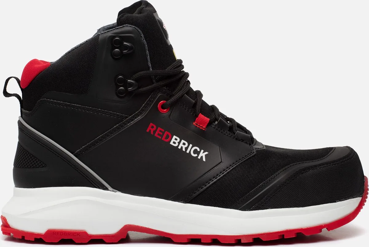 Pulse Hoog S3 ESD 32321 - Zwart/Rood fra Redbrick, Sort, Rød, 39 – produktbillede