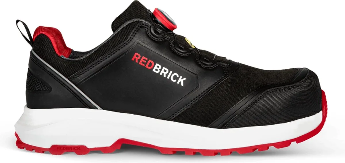 Pulse Speed Lace Laag S3 32325 - Zwart/Rood de Redbrick, Noir, Rouge, 45 – image du produit