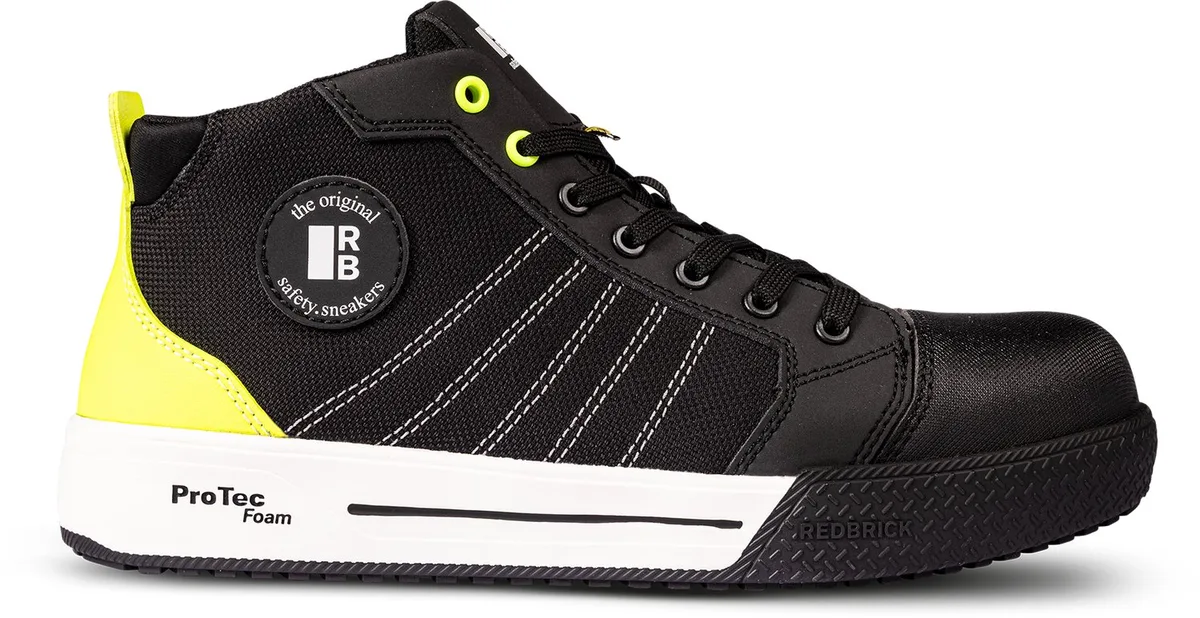 Runner Sneaker S1PS - Zwart/Groen från Redbrick, Svart, Grön, 39 – produktbild