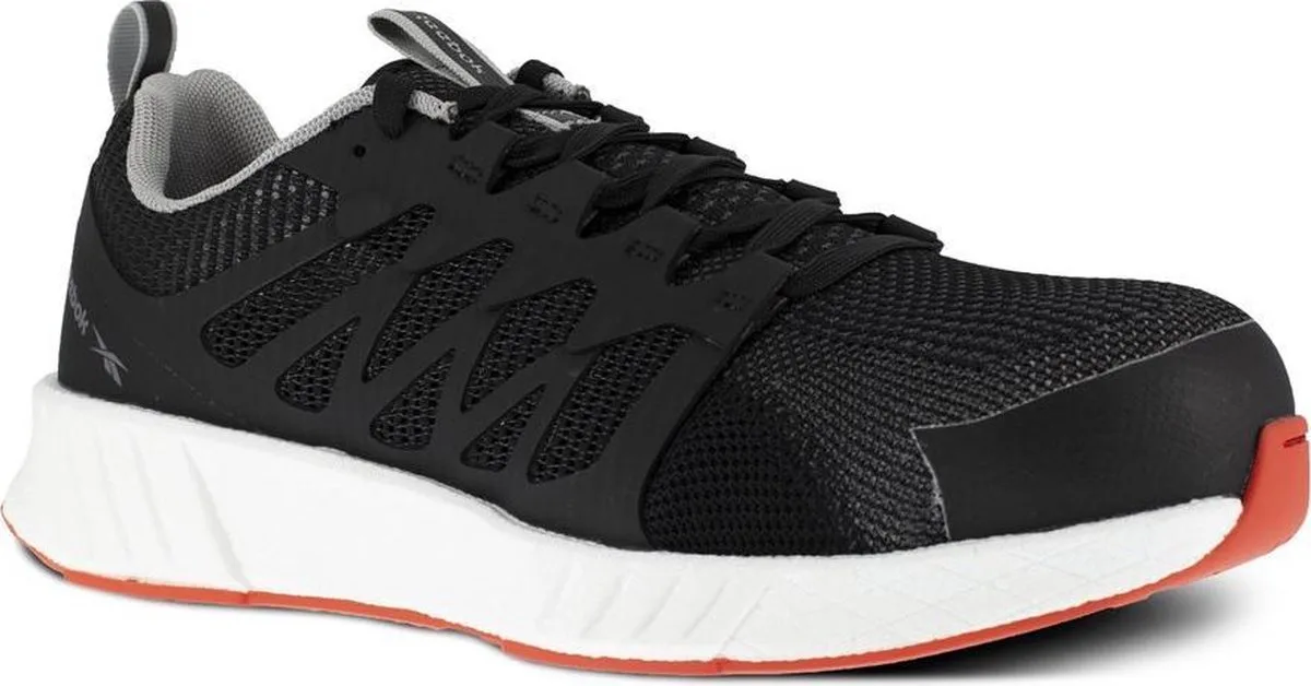 Reebok Schoen 1076 Fusion S1P ESD Grey van Reebok Work, Zwart, Wit, 36 – productafbeelding