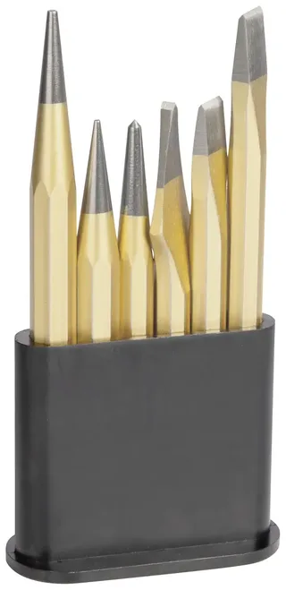 Werkzeuge R421 000 09 Werkzeugsatz im Kunststoffhalter Jeu de burins 6 pièces 11 mm Tige octogonale 1 set de Rennsteig – image du produit 2 sur 2