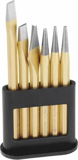 Werkzeuge R421 000 09 Werkzeugsatz im Kunststoffhalter Jeu de burins 6 pièces 11 mm Tige octogonale 1 set de Rennsteig – image du produit 1 sur 2