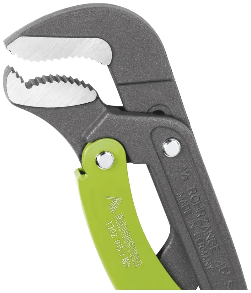 SRS-Rohrzange 1 S-Form L 325mm KS-bezogene Griffe 1302 010 2 Eckrohrzange 45° 1 von Rennsteig – Produktbild 2 von 2