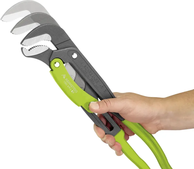 SRS-Rohrzange 2 S-Form L 560mm KS-bezogene Griffe 1302 015 2-2 Eckrohrzange 45° 2 de Rennsteig – image du produit 2 sur 2