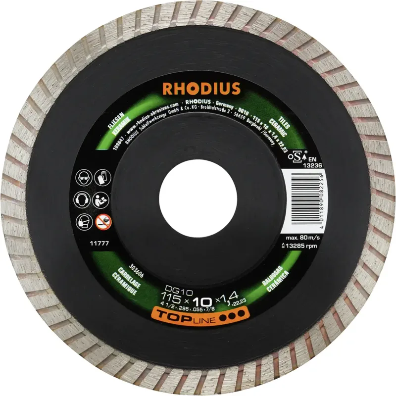 DG10 303606 Diamanttrennscheibe 1 St. Fliesen, Keramik von Rhodius – Produktbild