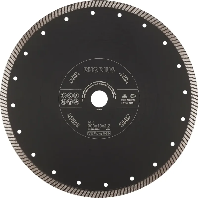 DG10 303608 Diamanttrennscheibe 1 St. Fliesen, Keramik von Rhodius – Produktbild