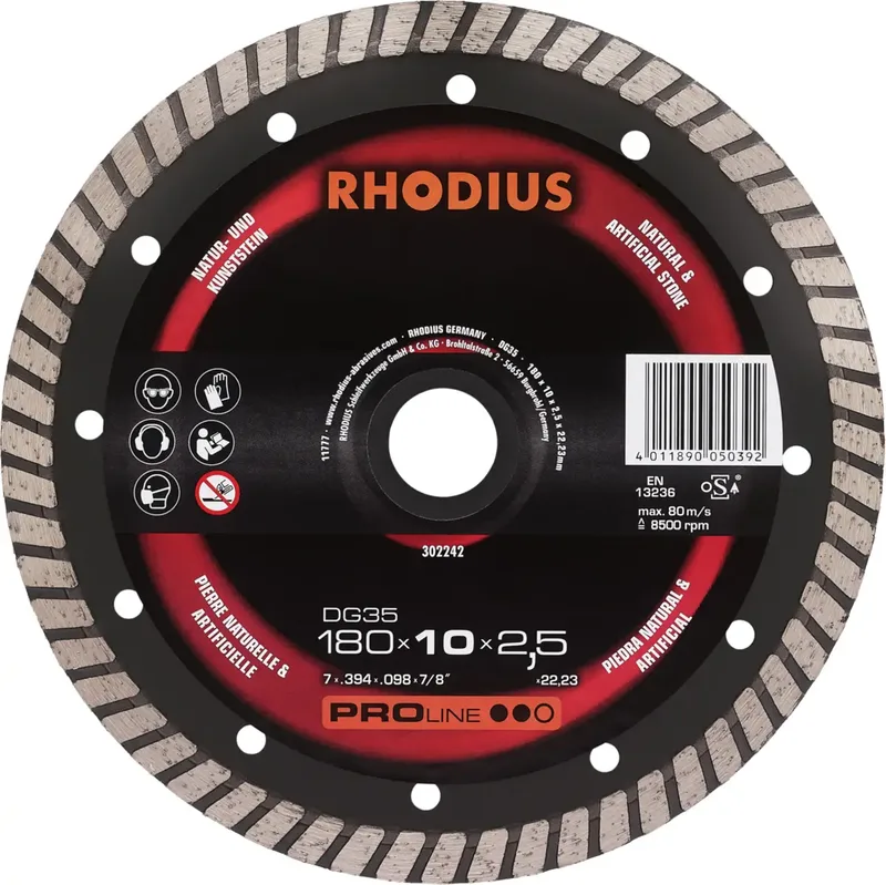 DG35 302242 Diamanttrennscheibe 1 St. Naturstein by Rhodius – product image