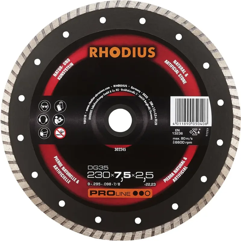 DG35 302245 Diamanttrennscheibe 1 St. Naturstein de Rhodius – image du produit