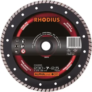 DG55 303410 Diamanttrennscheibe 1 St. Naturstein von Rhodius – Produktbild 1 von 2