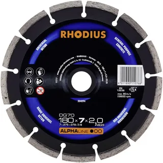 Diamantdoorslijpschijf beton Ø180 x 7 mm ALPHAline DG70 von Rhodius – Produktbild 2 von 2