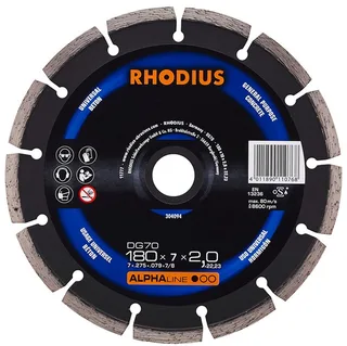 Diamantdoorslijpschijf beton Ø180 x 7 mm ALPHAline DG70 von Rhodius – Produktbild 1 von 2