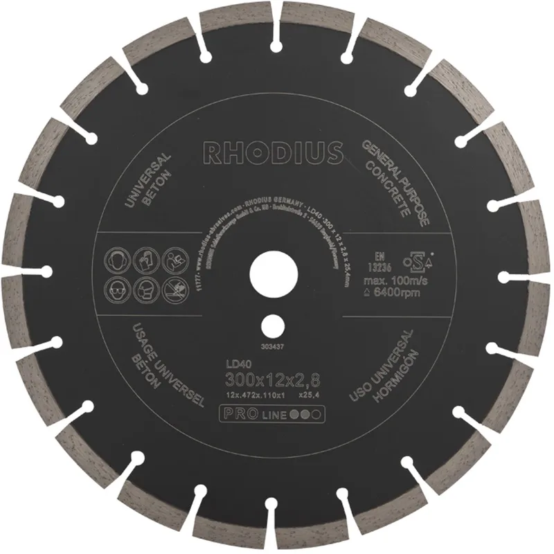LD40 303437 Disque à tronçonner diamanté 1 pc(s) Béton de Rhodius – image du produit
