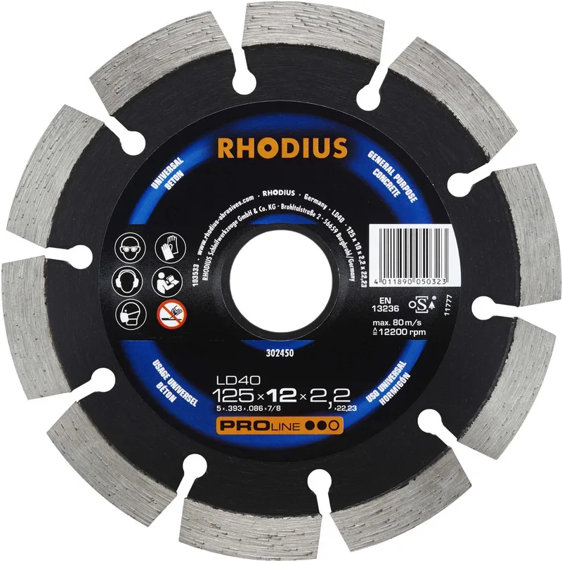 Diamantschijf - 125*12 van Rhodius – productafbeelding