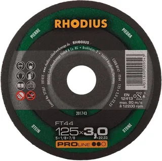 doorslijpschijf FT44 125mm Proline fra Rhodius – produktbillede 1 af 2
