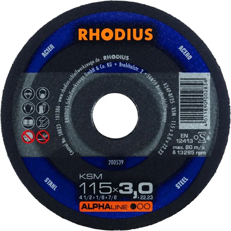doorslijpschijf KSM 115mm Alphaline by Rhodius – product image