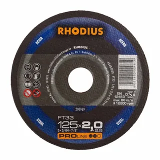 FT33 200969 Jeu de disque à tronçonner 25 pc(s) acier de Rhodius – image du produit 1 sur 2