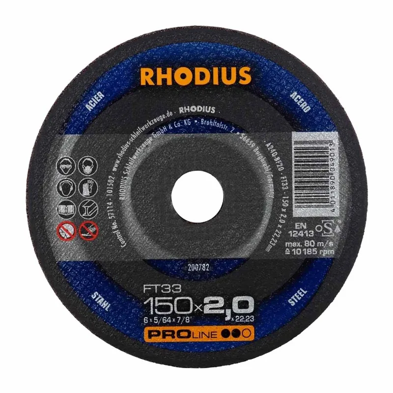 FT33 200782 Jeu de disque à tronçonner 25 pc(s) acier de Rhodius – image du produit
